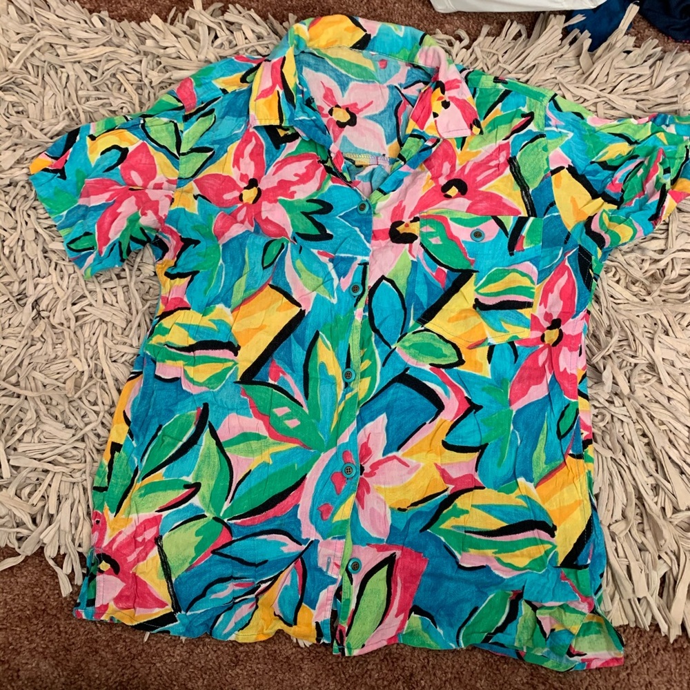 Vintage button down blouse